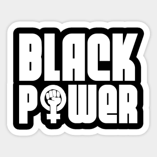 Black Woman Power Sticker